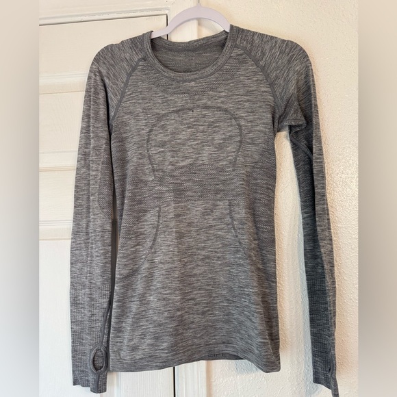 Lululemon Athletica swiftly Heathered Gray Long Sleeve Top - Picture 1 of 6